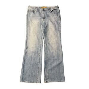 Vintage Seven7 For All Mankind Jeans Women's 14 Light Wash Stretch Flare Denim